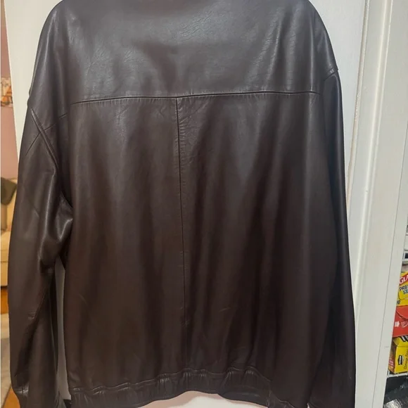 Polo by Ralph Lauren Brown Leather Jacket - Picture 3 of 6